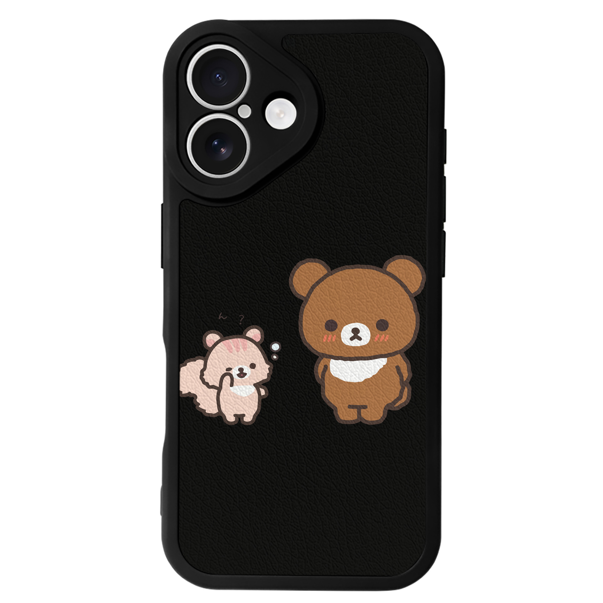 （画像用） リラックマ リラックマ キイロイトリ Rilakkuma Korilakkuma Kiiroitori 【iPhone 16シリーズ対応】シリコンスマホケース（レザー調） 材質：シリコン